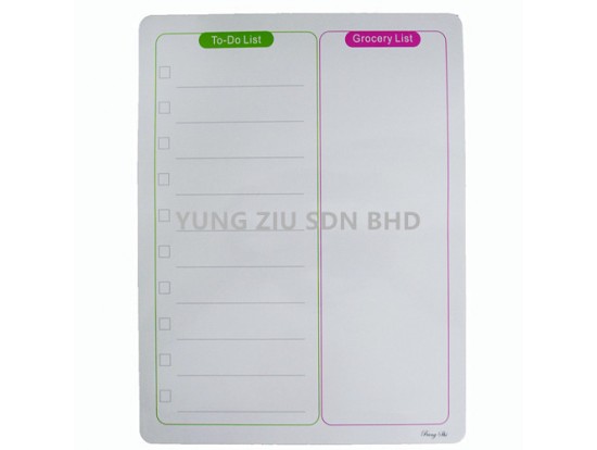 (1PCS)BS-8893#MAGNETIC WHITEBOARD TO DO LIST(BANG SHI)21*28CM